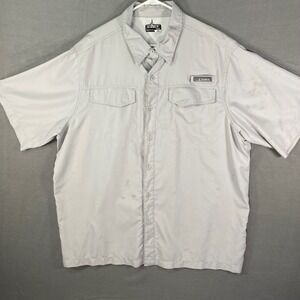 Habit Fishing Shirt Mens XL Dusk Short Sleeve UPF 40+ Button Up Vented
